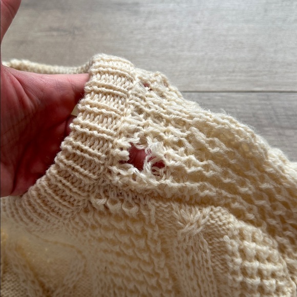 100% Irish Wool Sweater Handloomed - Picture 9 of 11